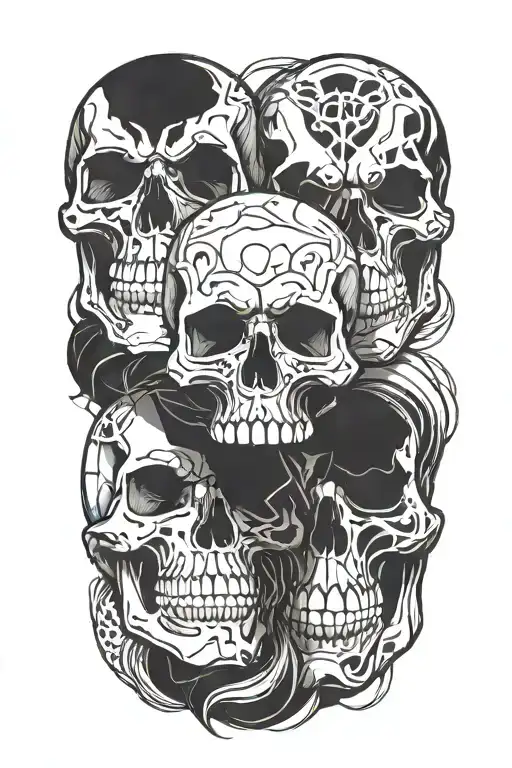 Skulls Intertwined