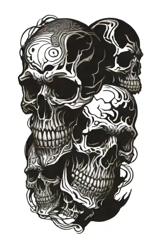 Skulls Intertwined
