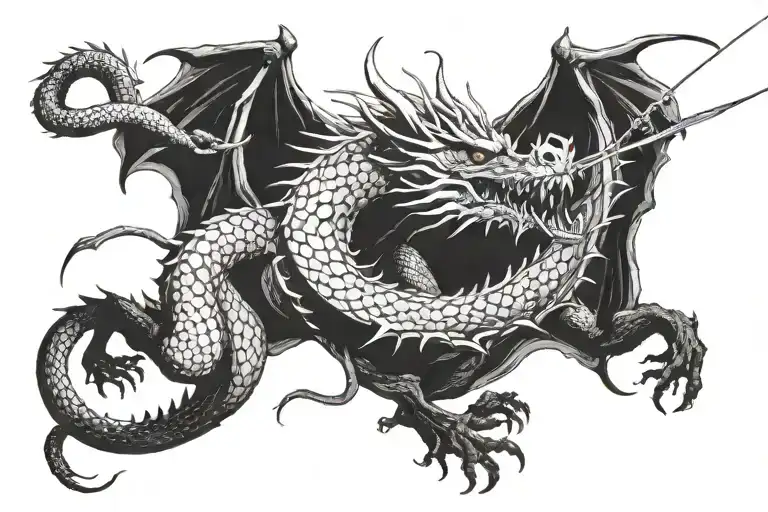 Dragon Hunter Fights With A Most Dangerous Dragon