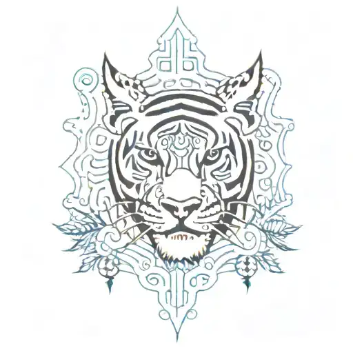 A Shamanic Tiger A Forest Musical Bull