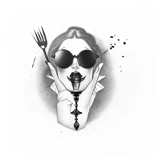 A Victorian Styl Mirror With Bloody Mary In The Reflection