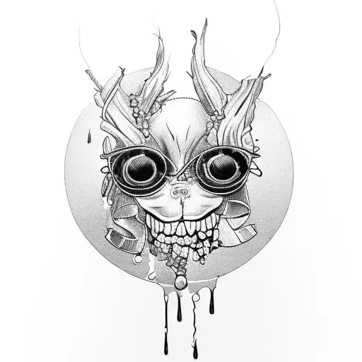 A Victorian Styl Mirror With Bloody Mary In The Reflection