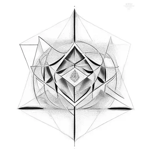 The Mathematical Symbol Aleph Null Embedded In A Symmetrical Shape