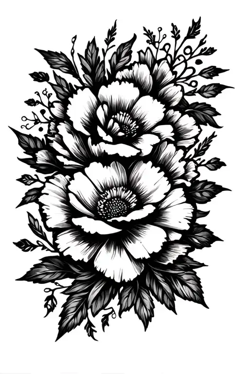 Western Style Outer Arm Sleeve With Flowers