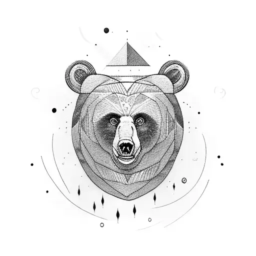 Bear Just Chillin Tattoo