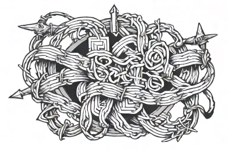 1999 Date With Barbed Wire Wrapped