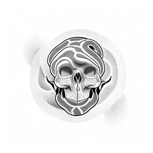Snake Inside Skull