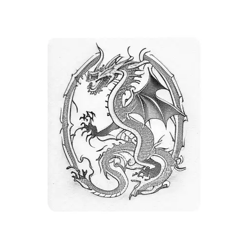 Playing Cards With Dragon Art