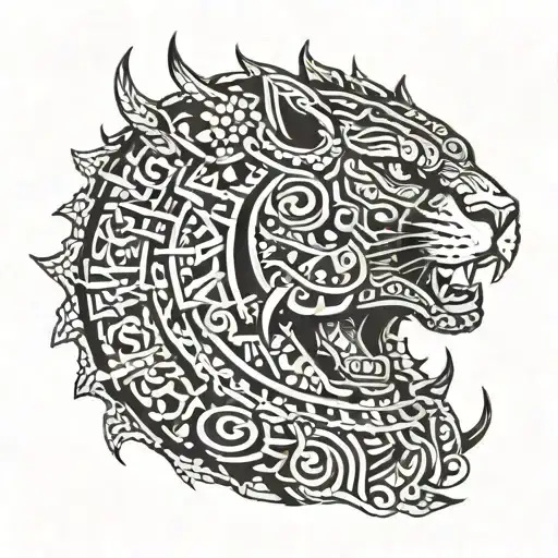 Tezcatlipoca Aztec Jaguar Warrior