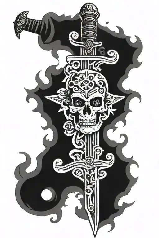 Sword With Skulls