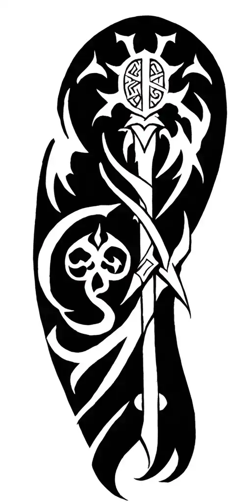 Sigil With A Viking Element In The Middle