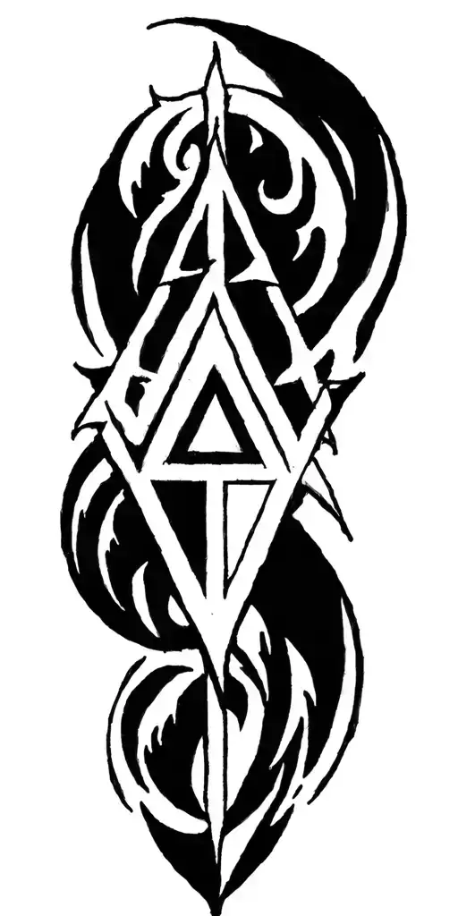 Witches Sigil With A Triangle In The Middle