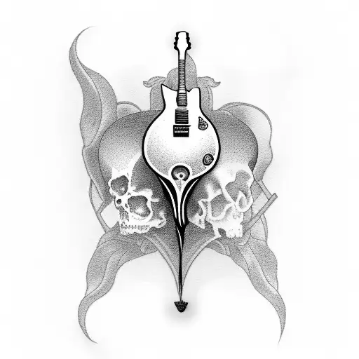 Death Playing Guitar