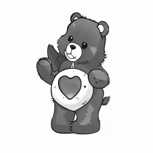 A Teddy Bear Holding A Heart
