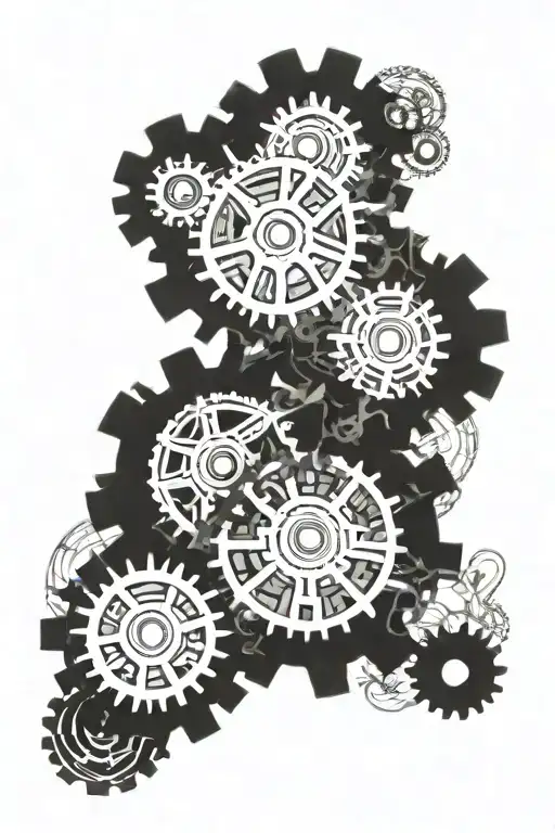 Gears Water Smoke Fire