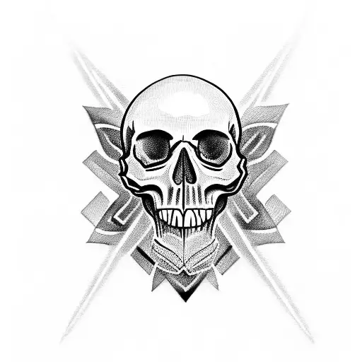 Skull Roses Swords