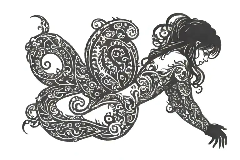 Sexy Slut Little Girl Standing Side Silhouette Formed