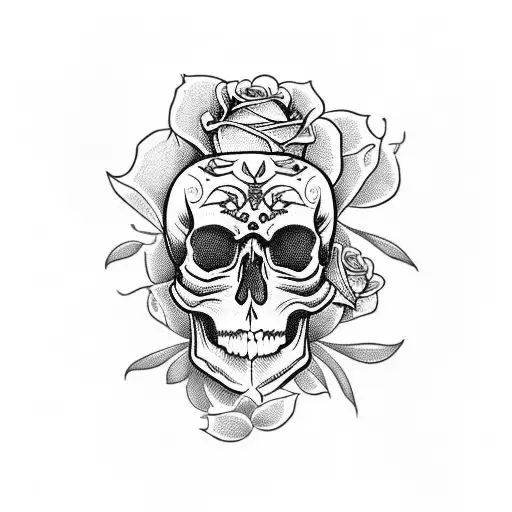Skull And Roses