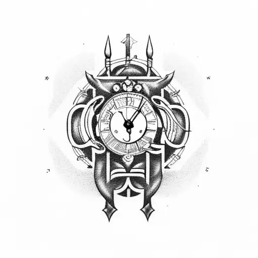 Cpu Circute Designed In To Old Medival Clock