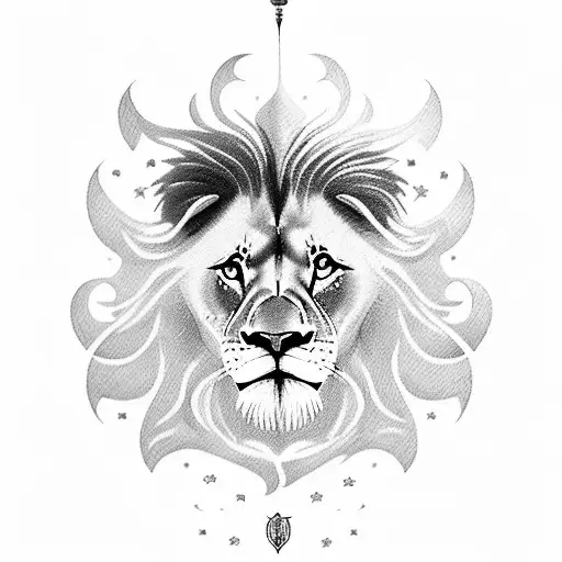 A Majestic Lion Soaring Through The Clouds