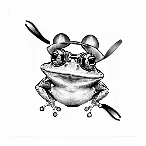 Frog With Glasses And Poker Cards