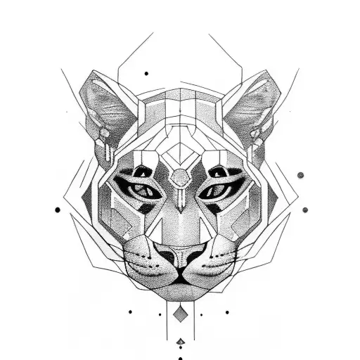 Panther With Semicolon As Eyes