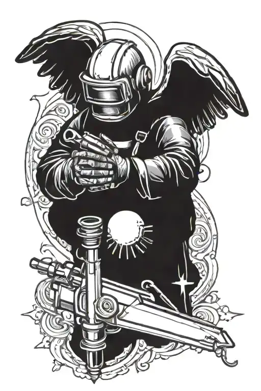 Welder Angel Cross