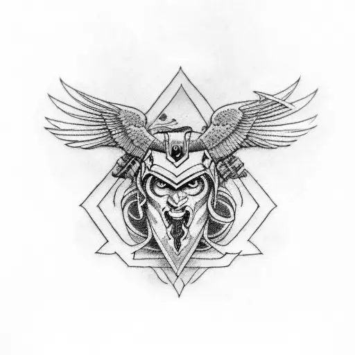 Odin Sword And Raven