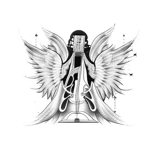 Angel With Electric Guitar