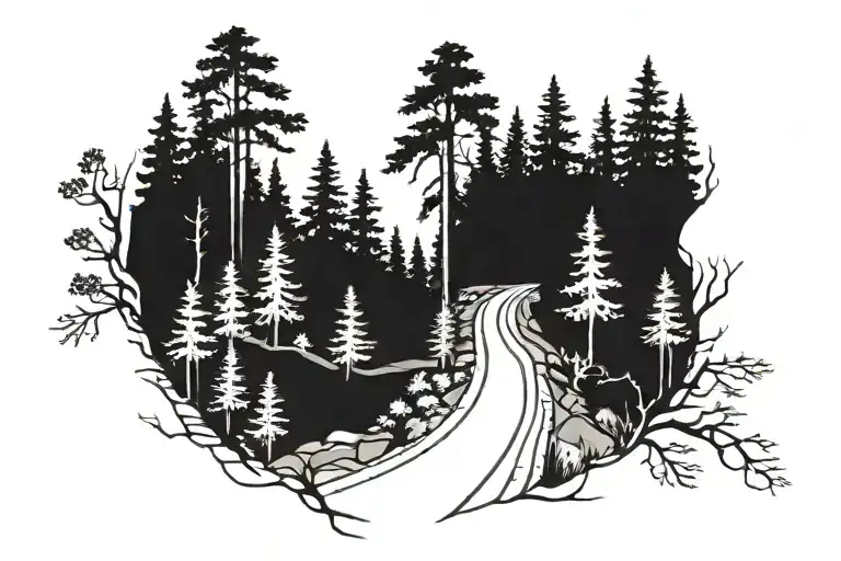 Forest And Road