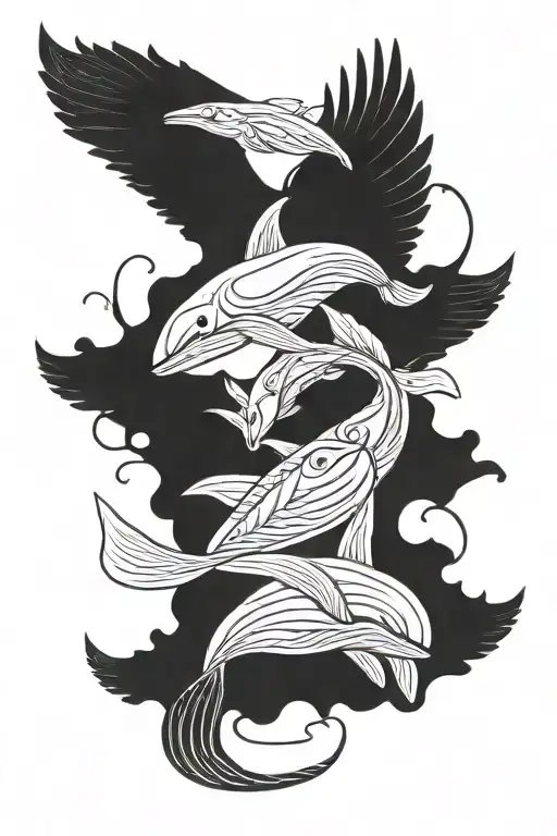 Whale Horse And Wings