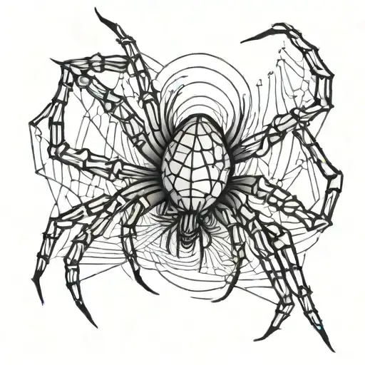 Spider With Number 18 On Her Back