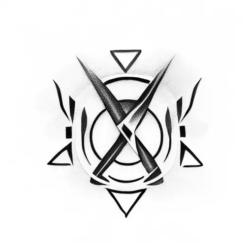 A Sleek And Futuristic Car Merging With A Norse Mythology Symbol