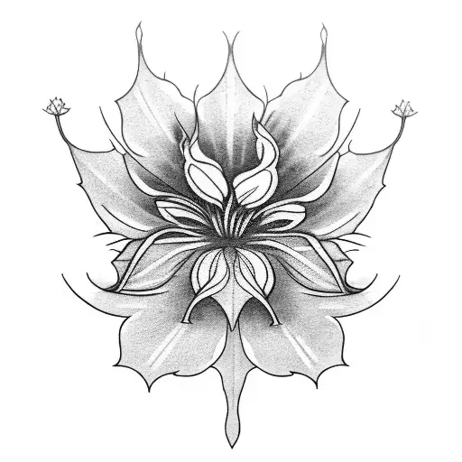 Raven With A Spider Lily