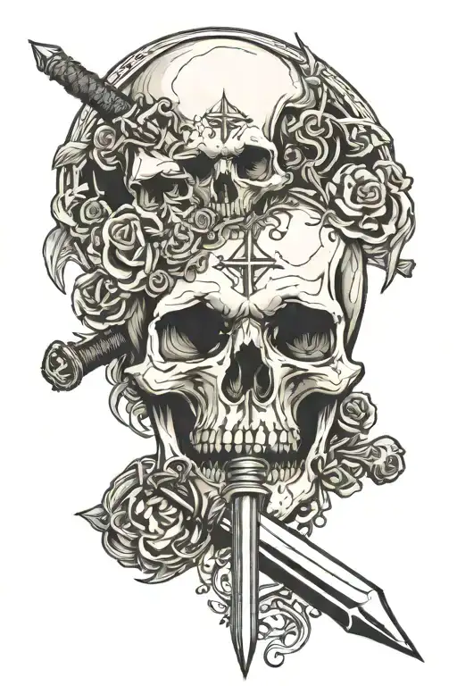 Skull And Sword Piercing