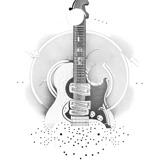 A Guitar Merging With A Game Controller