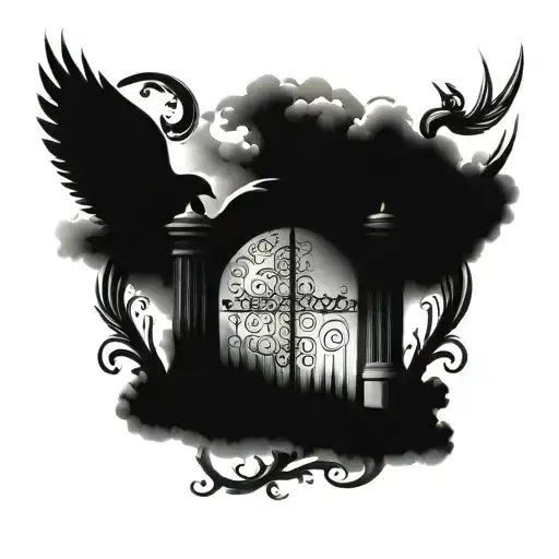 Heaven Gates Across Chest