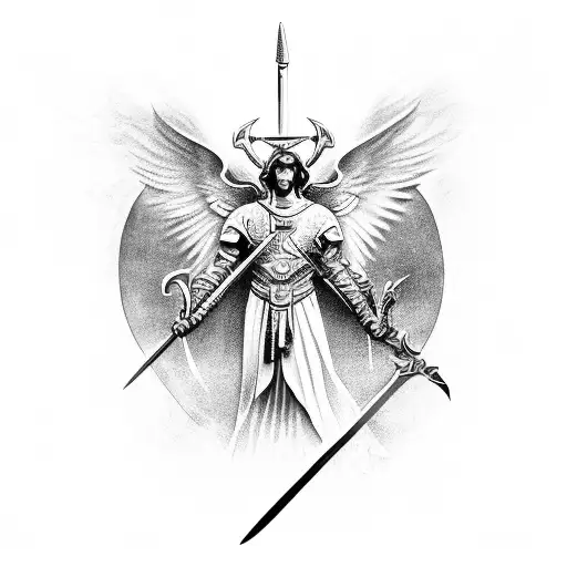 Archangel Michael With Sword
