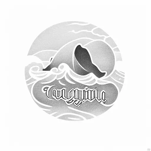 A Serene Beach Scene With Joaquina's Name Written In The Sand