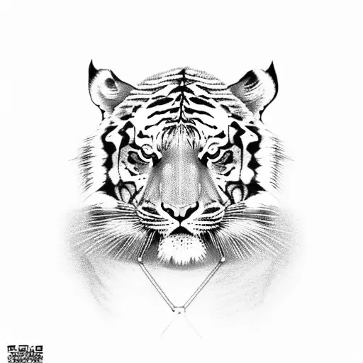 Menacing Tiger Seen From Above