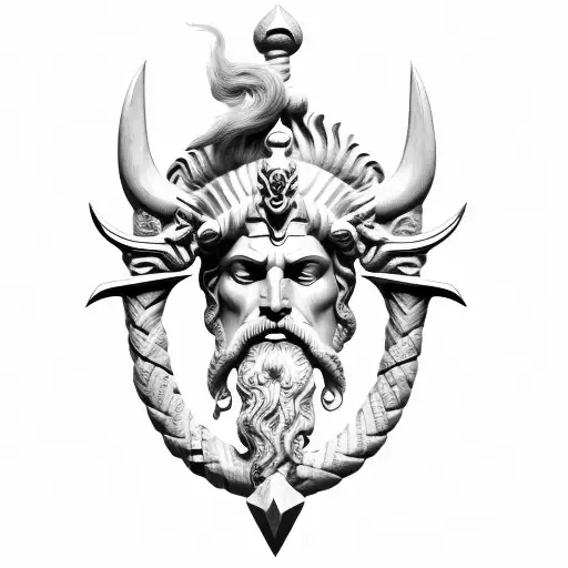 Poseidon Trident Black