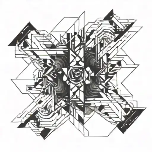 An Abstract Geometric Design Inspired By The Speed And Precision Of F1 Racing