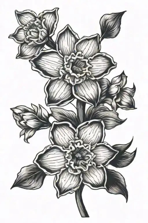 Black Narcissus Flower