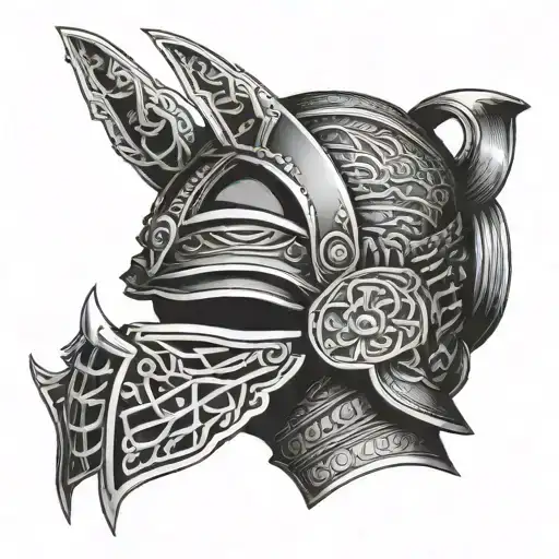 Samurai Helmet Transformed Into A Modern Sports Helmet