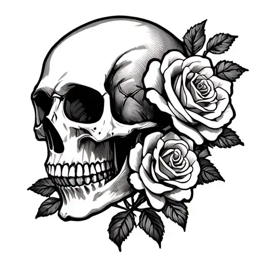 Skull And Roses