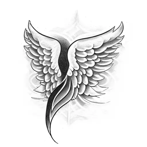 Angel Wing On Forearm