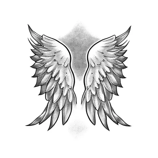 Angel Wing On Forearm