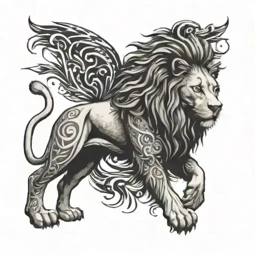 Lion With Haching