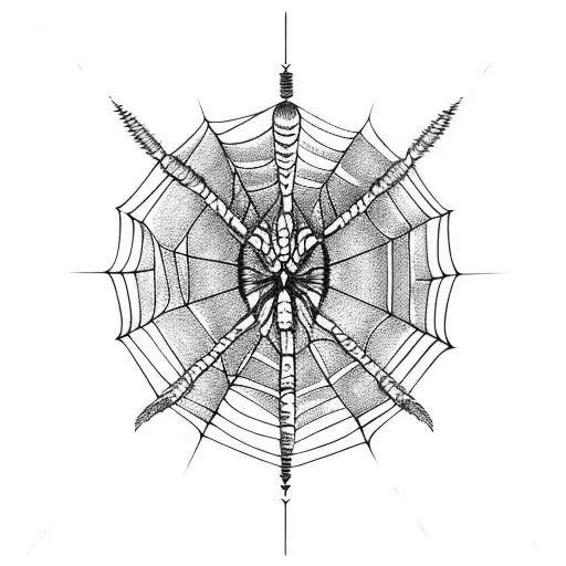 Dna With Spider's Web