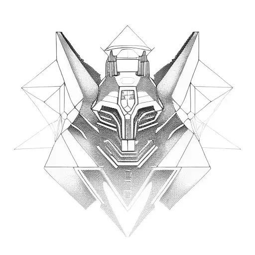 Anubis In A Futuristic Cyberpunk Style